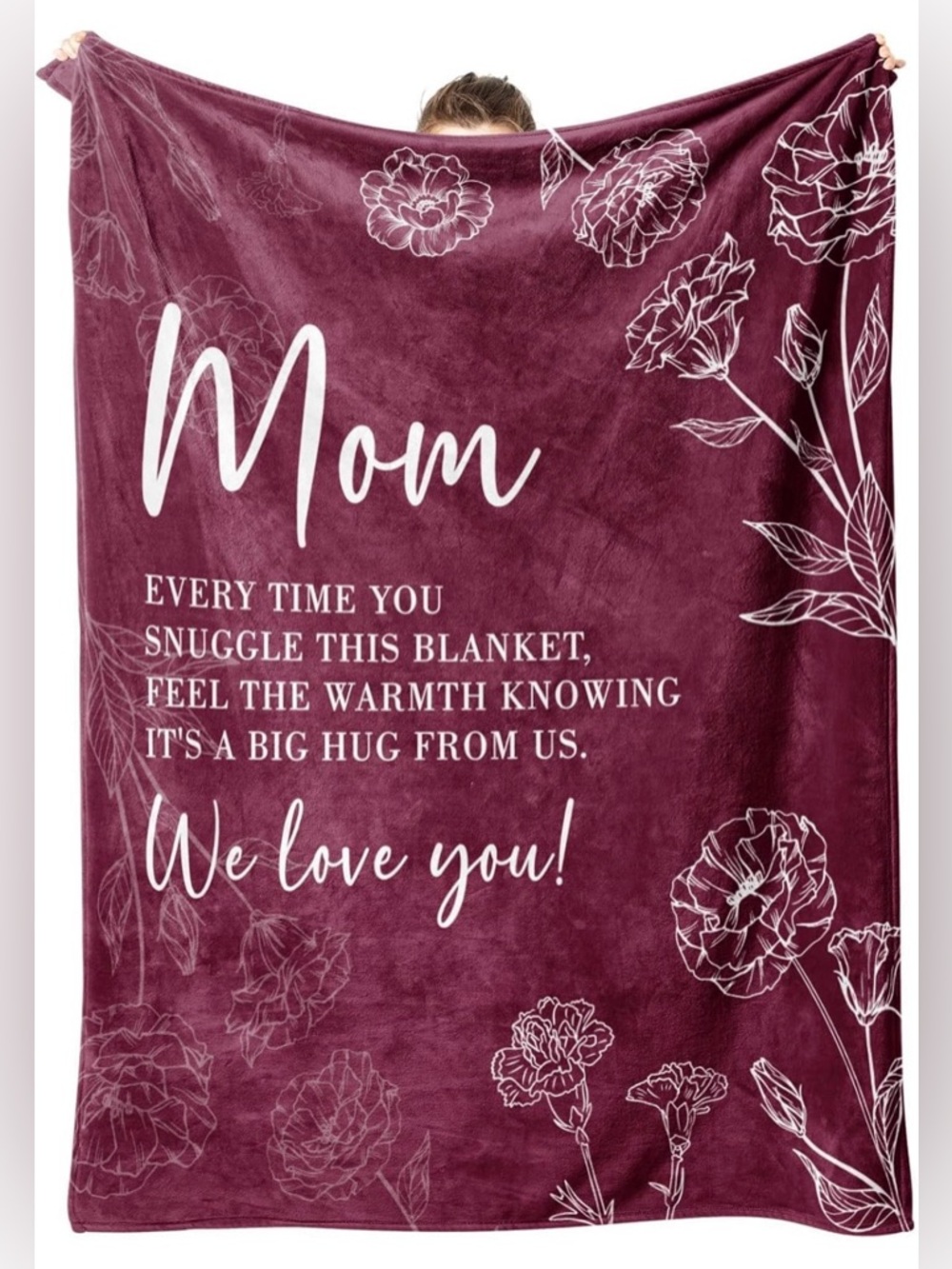 Mother’s Day GIFT idea for Mom Thoughtful Warm Flannel Fleece Blanket 60x50